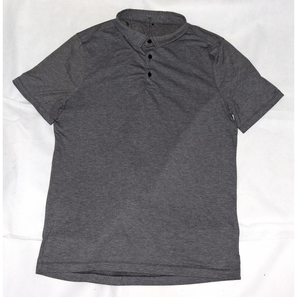 Lululemon Men's Performance Golfer Outdoors Preppy Casual Polo Shirt Size Medium
